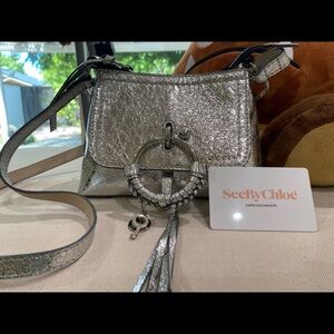 See By Chloe Silver Crossbody Bag